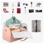 Luxury Foldable PU Leather Duffel Bag - Image 3